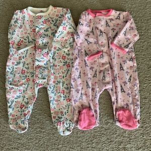 Set of 2 magnetic sleepers (3-6mo)